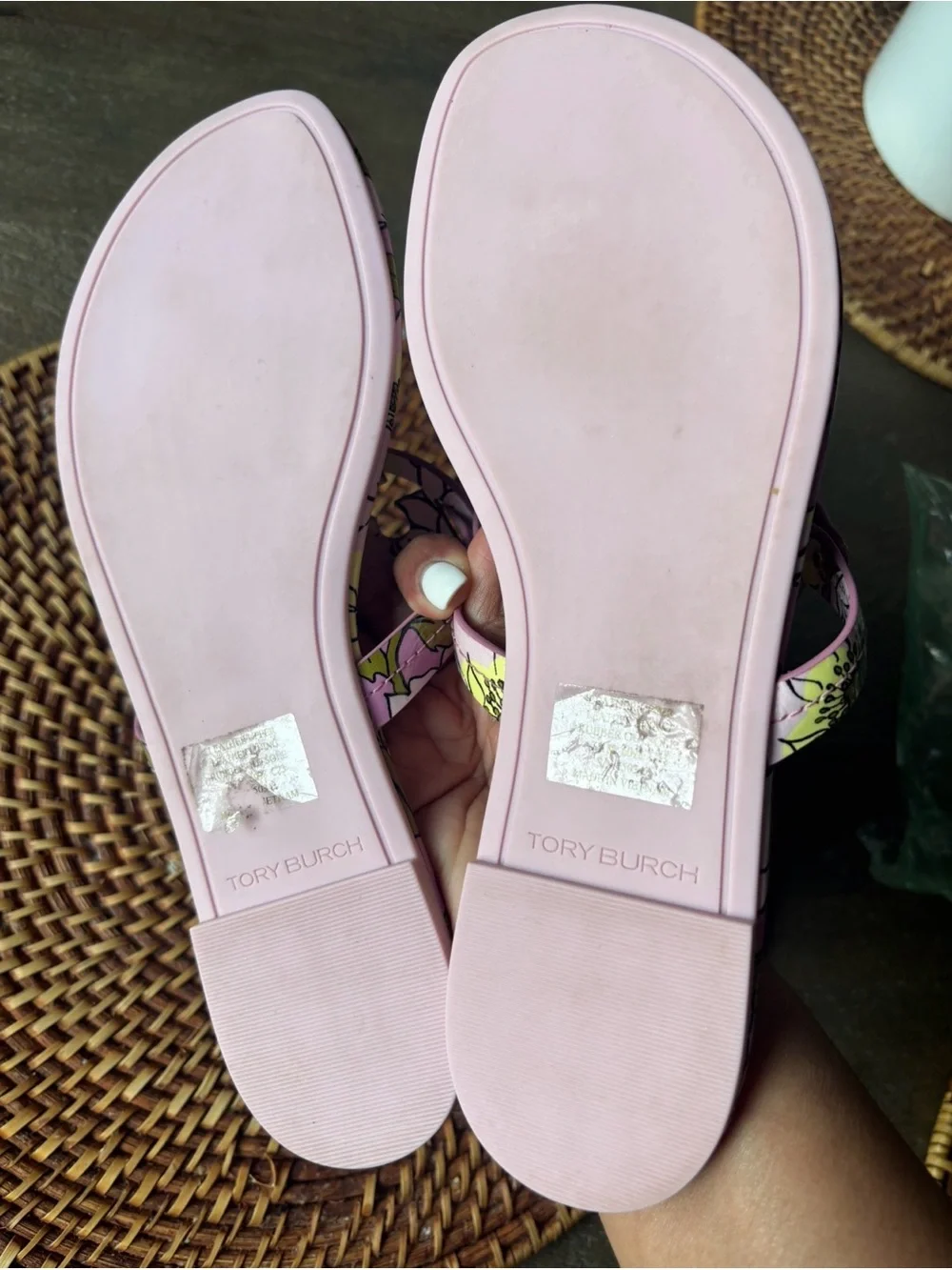 Tory Burch Miller Printed Patent Floral Leather Size 7.5